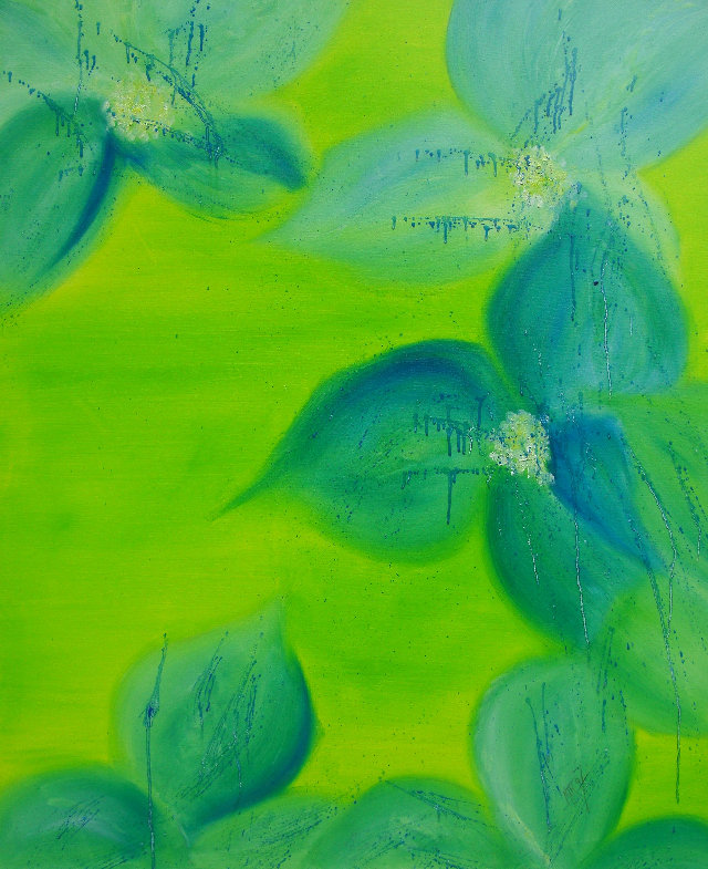 Hortensia l auf Leinw. 100x110cm