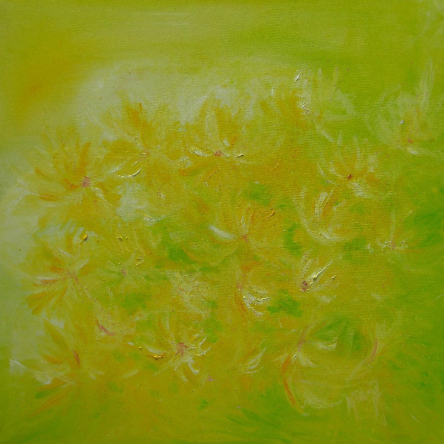 Lichtblume-II l auf Leinw. 100x100cm